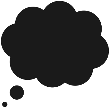 thought bubble l PNG, SVG