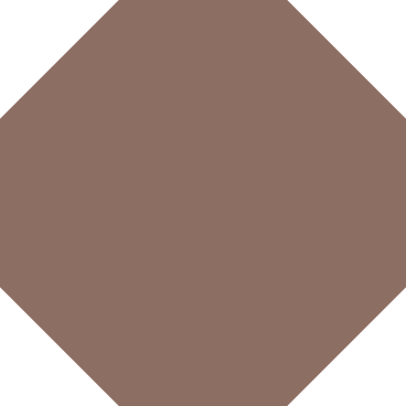 Octágono marrón PNG, SVG