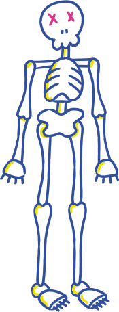 halloween skeleton Illustration in PNG, SVG