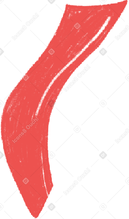 红色纸屑丝带 PNG, SVG