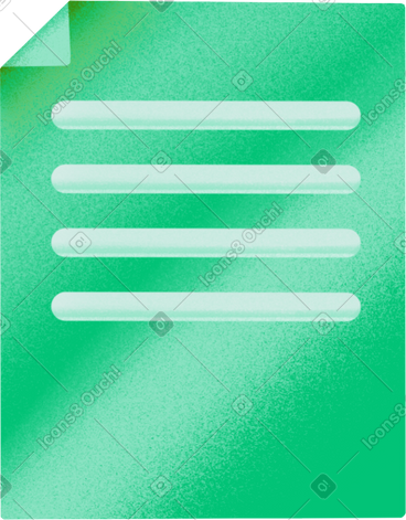 Green sheet with text PNG, SVG