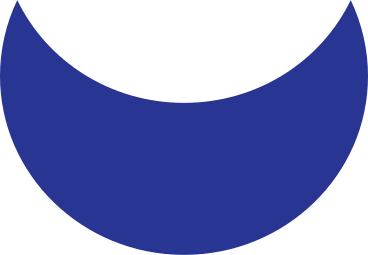 Crescent dark blue PNG, SVG