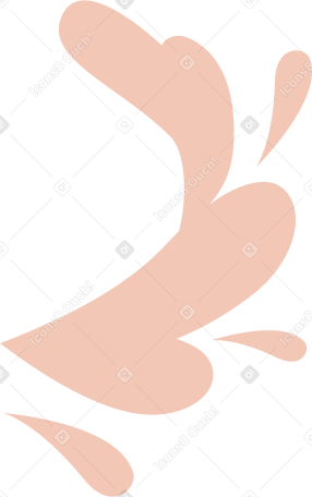 Salpicaduras de naranja en un semicírculo PNG, SVG