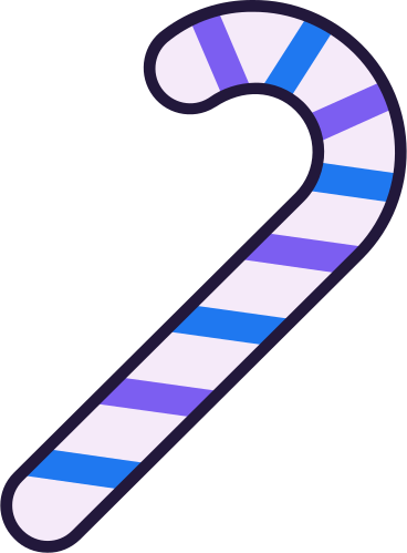 Candy cane PNG, SVG