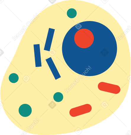 human cell Illustration in PNG, SVG
