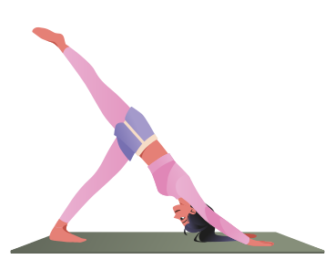 Young woman doing yoga PNG, SVG
