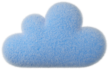 Nuvola soffice blu PNG, SVG