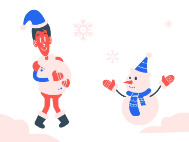 Лепим снеговика в PNG, SVG
