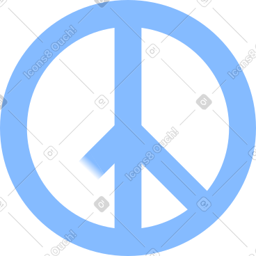 Pacifist peace sign painted with graffiti PNG, SVG