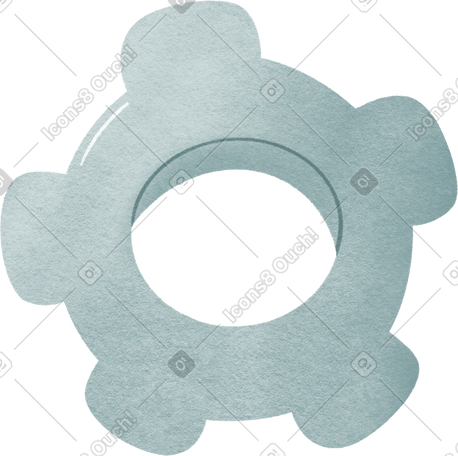 blue gear PNG, SVG