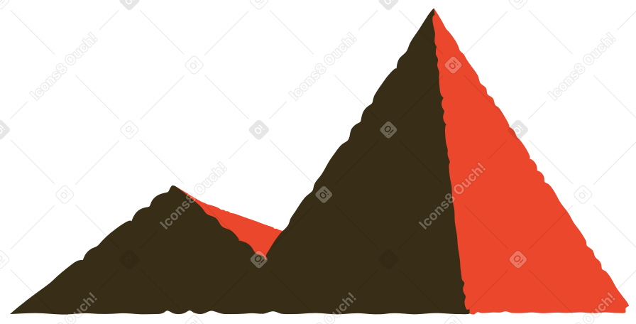 Pyramids Illustration in PNG, SVG