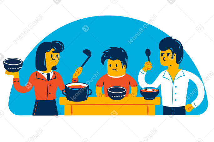 Need to eat Illustration in PNG, SVG