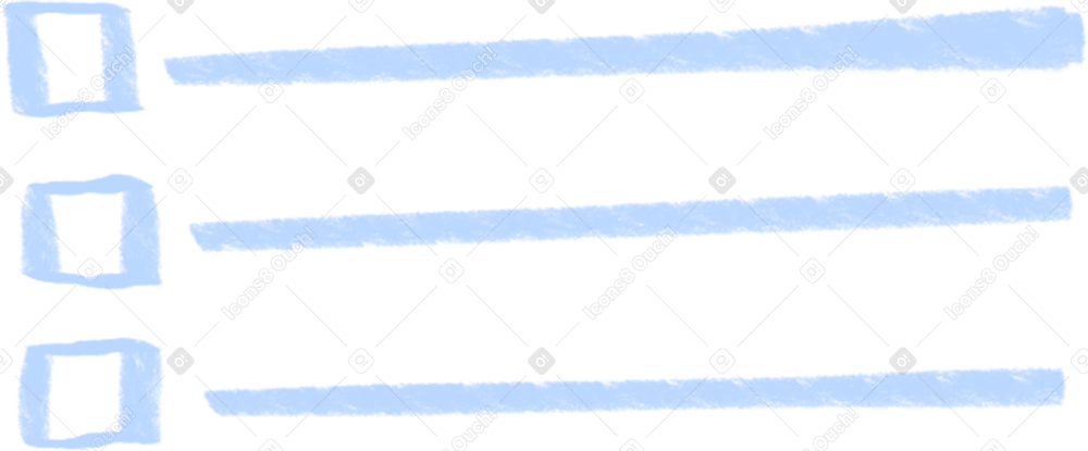 Синий список дел в PNG, SVG
