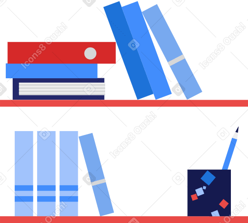 estante para libros PNG, SVG