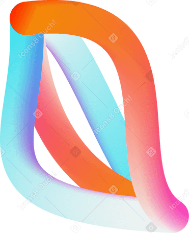 rainbow twisted spot PNG, SVG