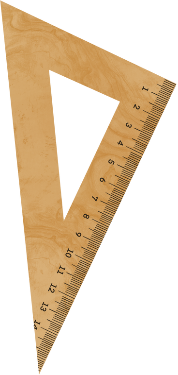 wooden ruler PNG, SVG
