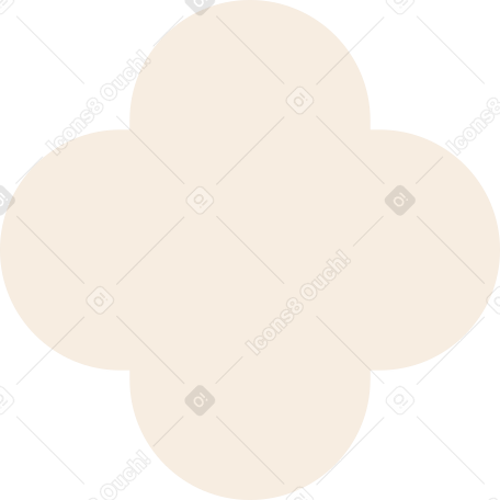 beige quatrefoil Illustration in PNG, SVG
