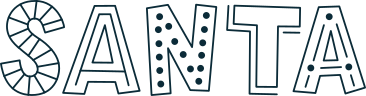 Schriftzug santa handzeichnung PNG, SVG