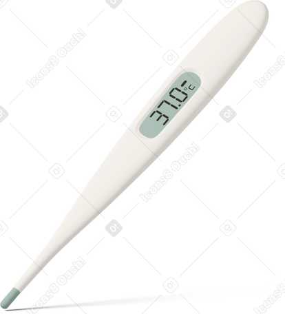 3D thermometer PNG, SVG
