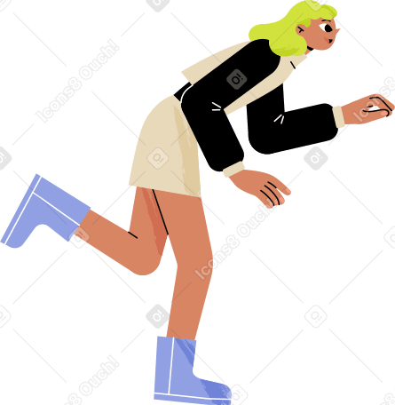 woman stands on one leg Illustration in PNG, SVG