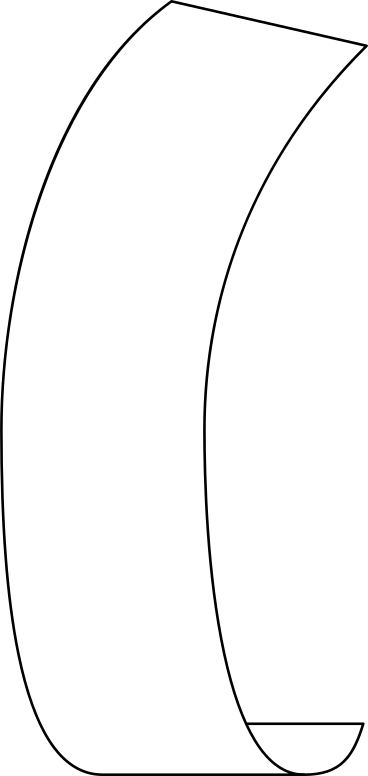 Длинный лист бумаги в PNG, SVG