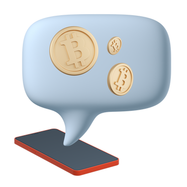 Bitcoin mining with phone PNG, SVG