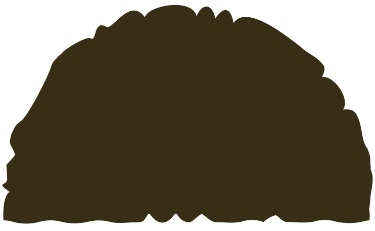brown semicircle  Illustration in PNG, SVG