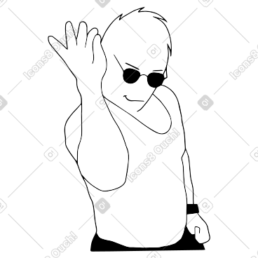 Salt bae, man adding salt  PNG, SVG