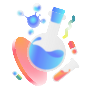 Laboratory flasks for scientific research PNG, SVG