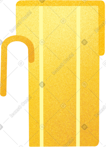 Yellow delivery backpack PNG, SVG