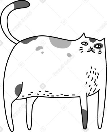standing cat PNG, SVG