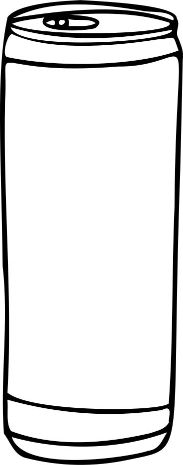 Tall soda can lines PNG, SVG