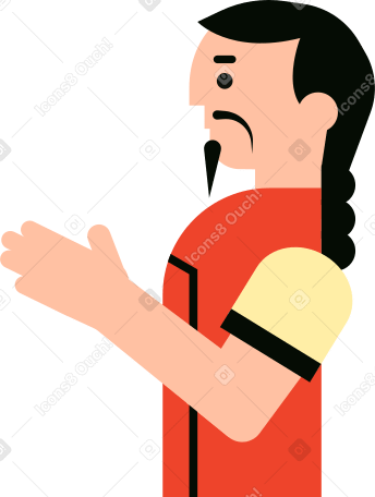 chinese man Illustration in PNG, SVG