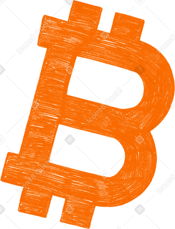 orange bitcoin sign PNG、SVG