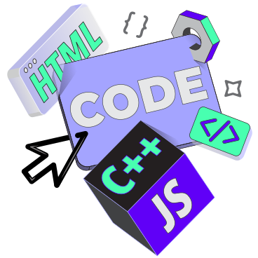 Código de letras com texto de linguagens de programação PNG, SVG