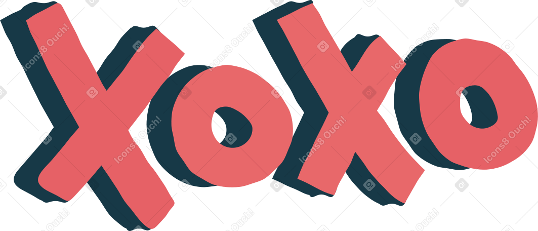 xoxo PNG, SVG