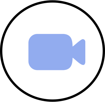 round video camera button animated illustration in GIF, Lottie (JSON), AE