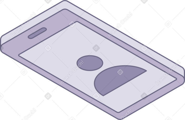 phone lying down PNG, SVG