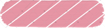 Pink striped washi tape sticker PNG, SVG