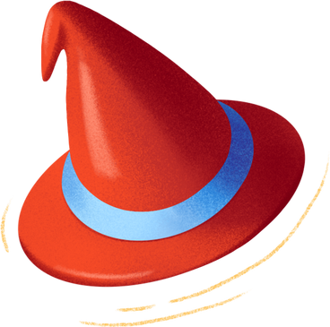 red hat with blue ribbon PNG, SVG