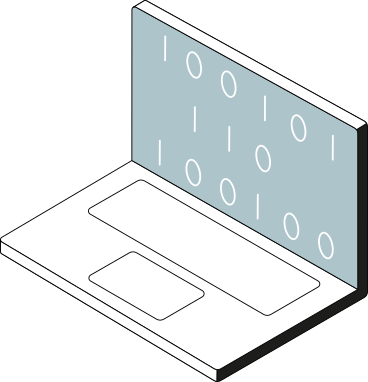 Laptop mit einem code PNG, SVG