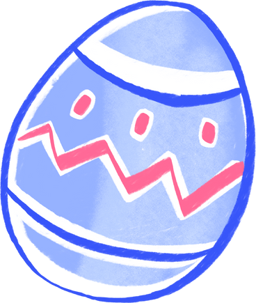 painted easter egg PNG、SVG