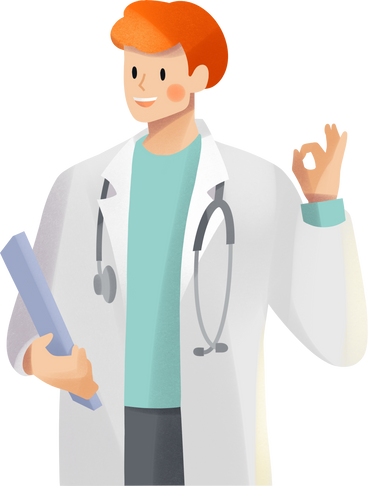 smiling young male doctor PNG、SVG