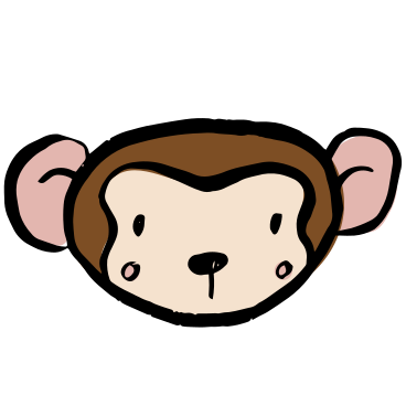 猿の頭 PNG、SVG