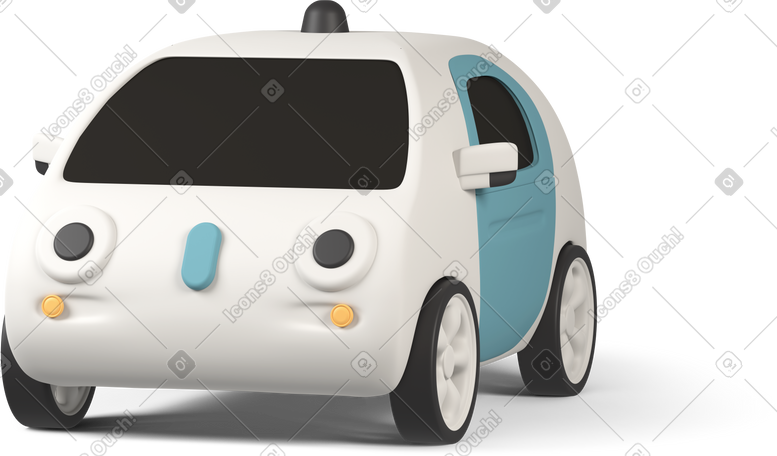 3D unmanned car PNG, SVG