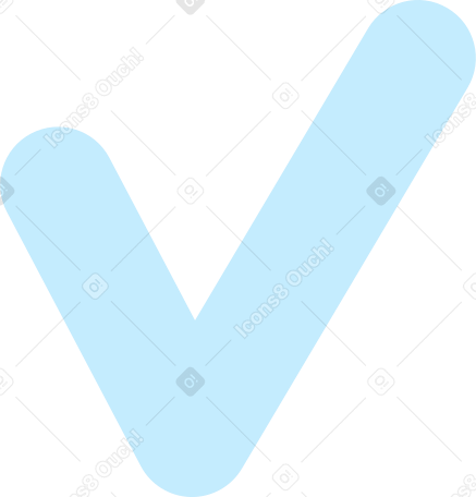 blue checkmark Illustration in PNG, SVG