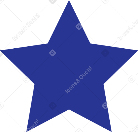 Étoile bleu foncé PNG, SVG