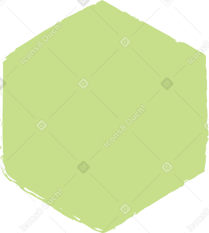 light green hexagon Illustration in PNG, SVG