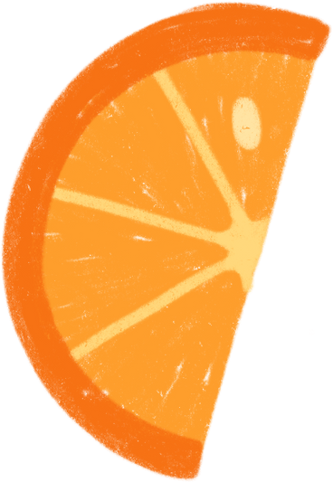Orange slice в PNG, SVG
