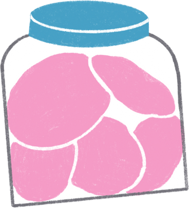 jar with cookie PNG, SVG